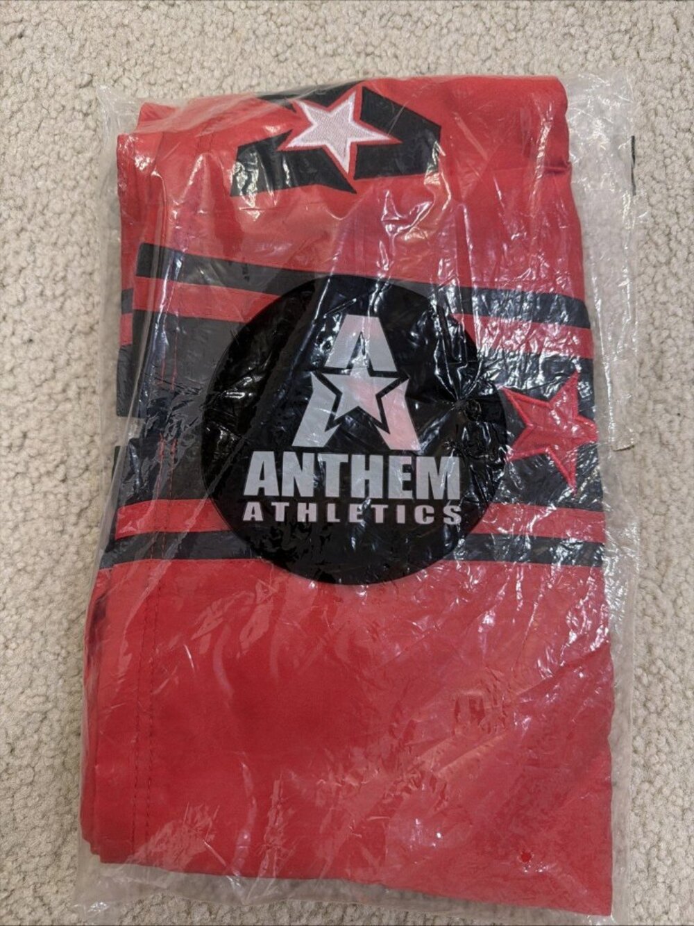 Anthem Athletics Shorts Men's Size XL Red & Black Muay Thai Kickboxing Boxing(8)